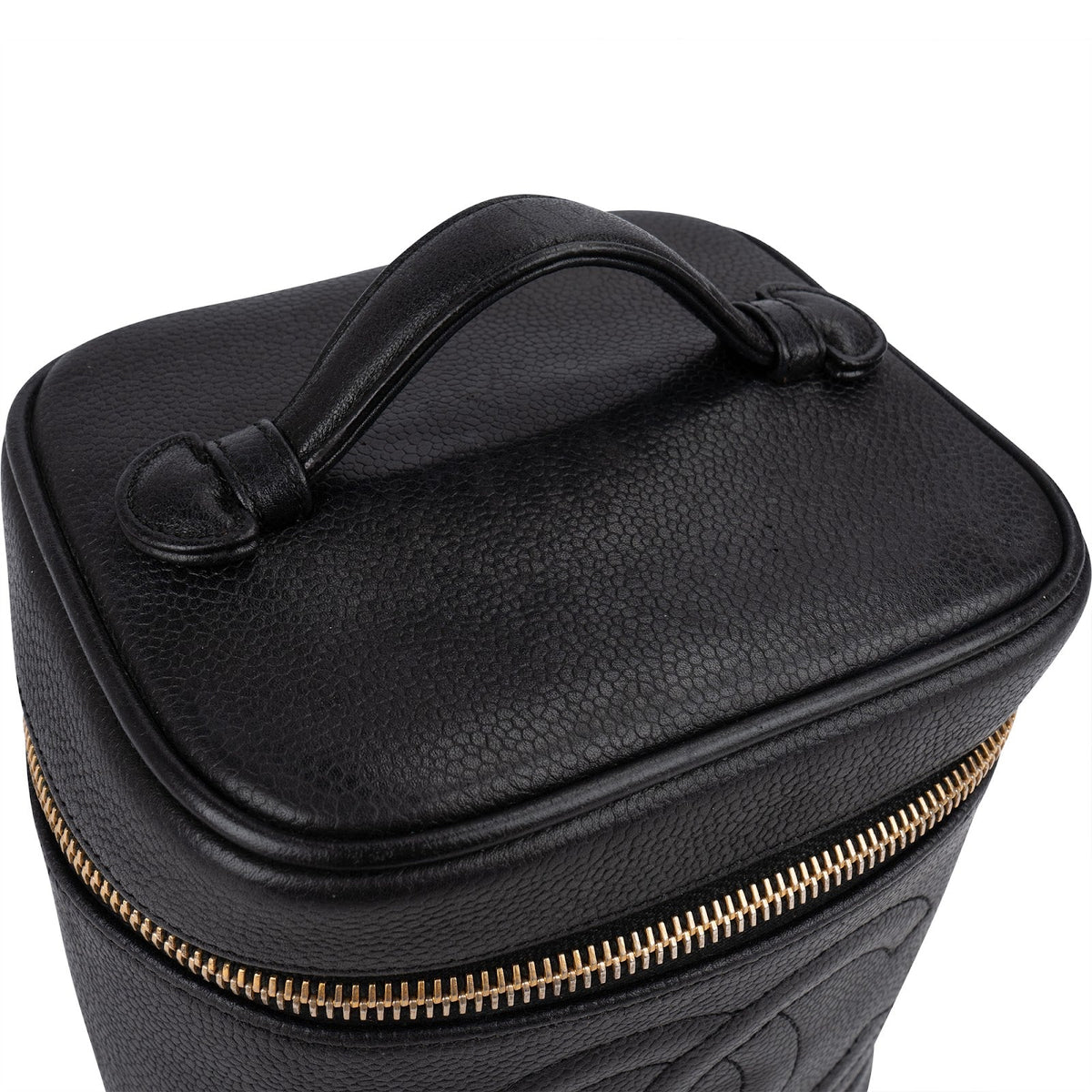 Chanel Caviar Leather CC Vanity Case Handbag