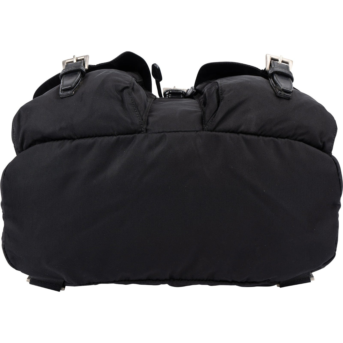 Prada Black Nylon Triangle Backpack
