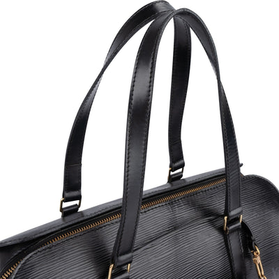 Louis Vuitton Noir Epi Leather Soufflot Set Handbag