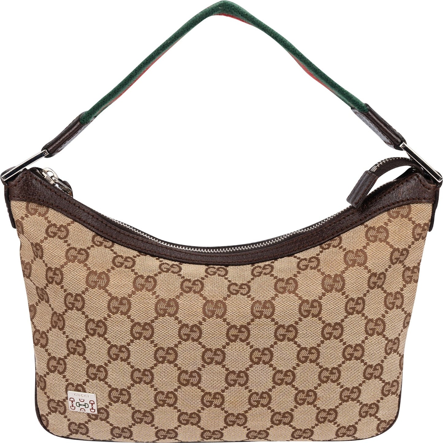 Gucci Monogram GG Web Stripe Multi Small Shoulder Bag