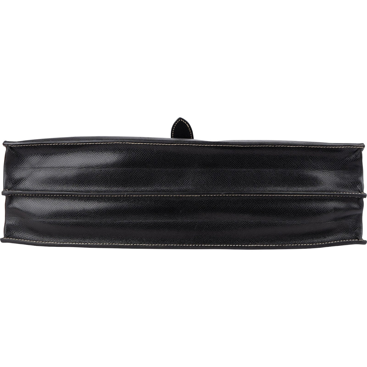Hermès Noir Courchevel Leather Sac à Dépêches Business Handbag