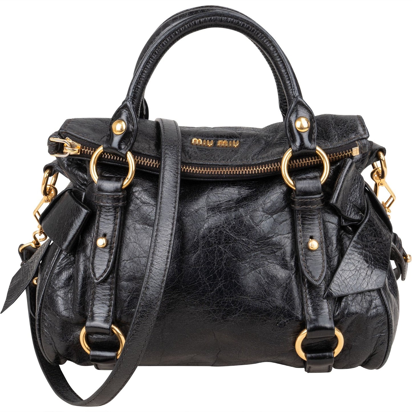 Miu Miu Vitello Lux City Handbag
