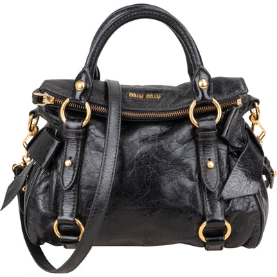 Miu Miu Vitello Lux City Handbag