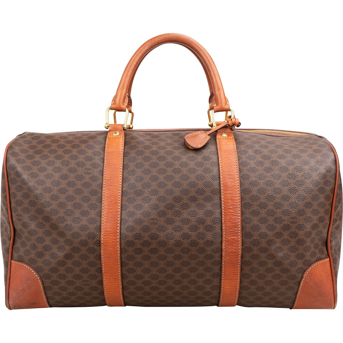 Celine Monogram Macadam Canvas Boston 45 Travel Bag