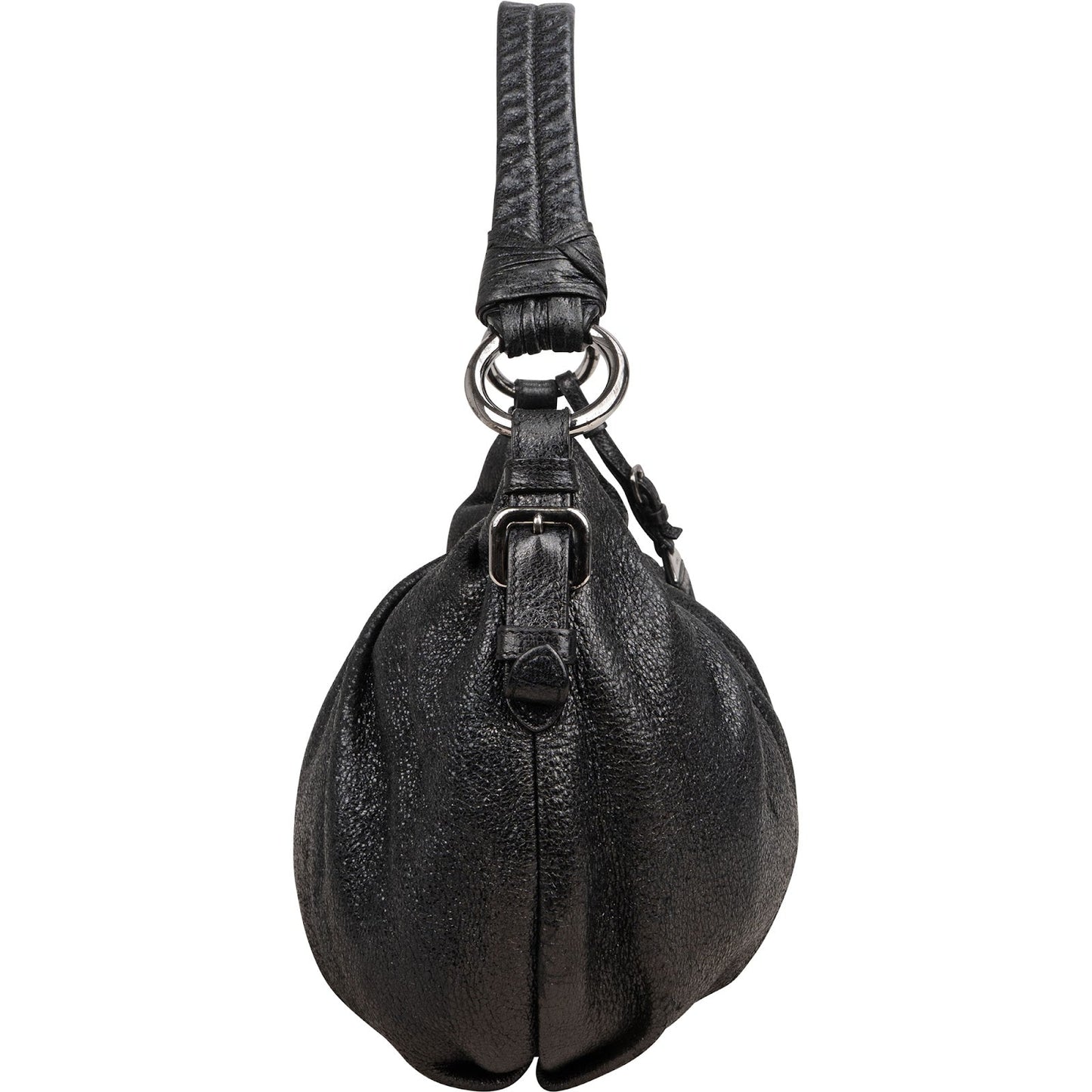 Prada Vitello Daino Ruched Hobo Shoulder Bag