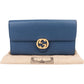 Gucci Pebbled Leather Interlocking GG Continental Wallet