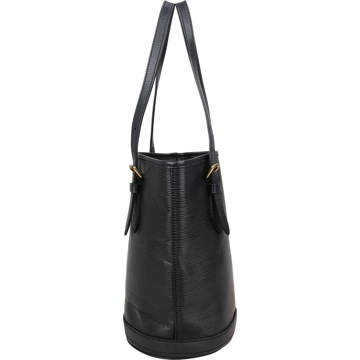 Louis Vuitton Noir Epi Leather Bucket PM Shoulder Bag