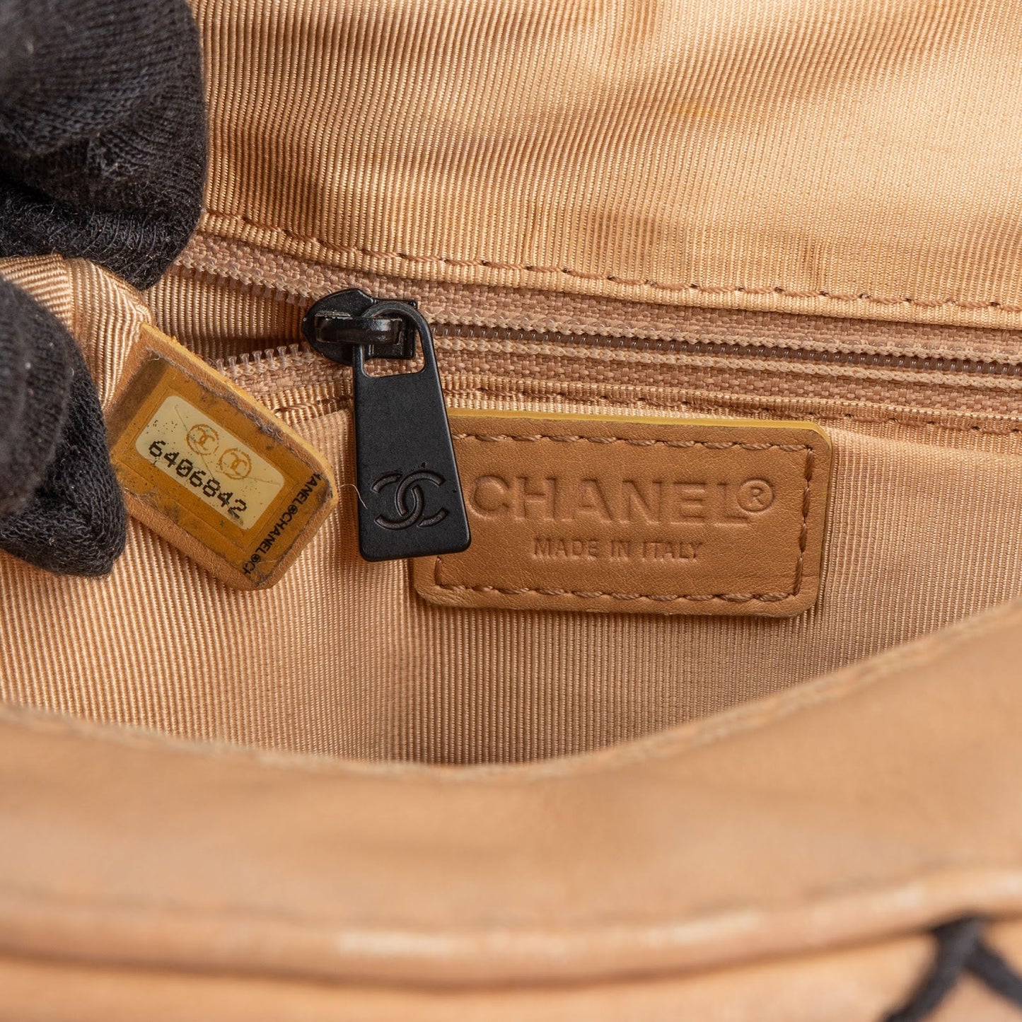 Chanel Stitching Leather CC Handbag