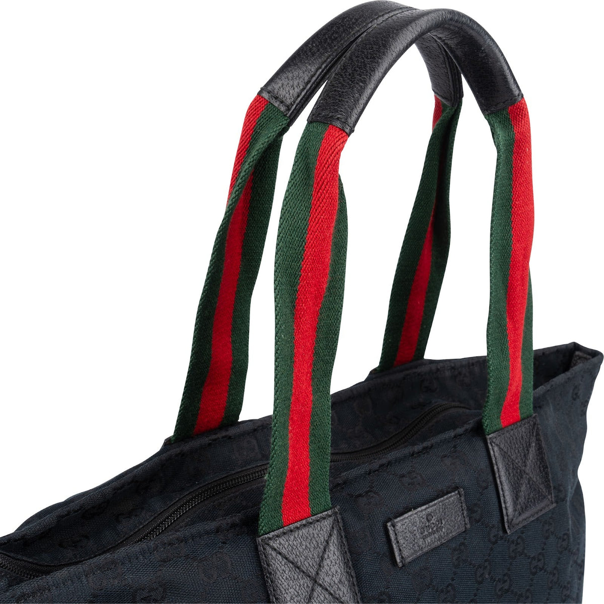 Gucci Web Stripe Tote Shopper aus GG Canvas – Ansicht 3