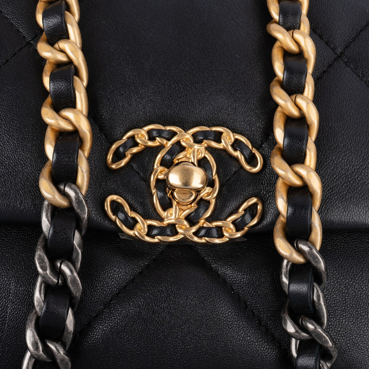 Chanel 19 Quilted Lambskin Leather Single Flap Crossbody Bag