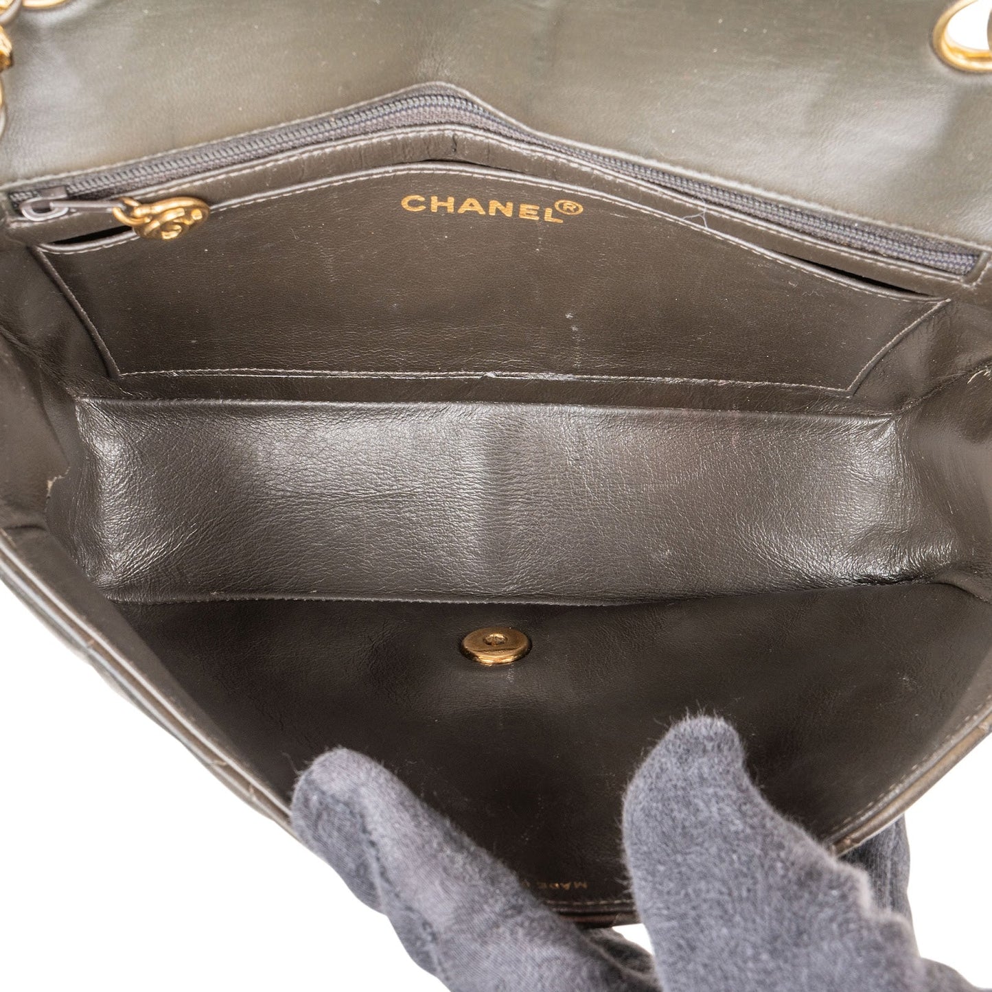 Chanel Quilted Lambskin 24K Gold Diana Single Flap Crossbody Bag