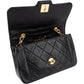Chanel Quilted Lambskin 24K Gold Small Diana Single Flap Crossbody Bag