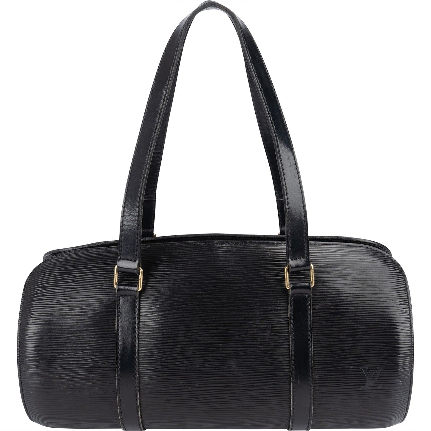Louis Vuitton Noir Epi Leather Soufflot Handbag