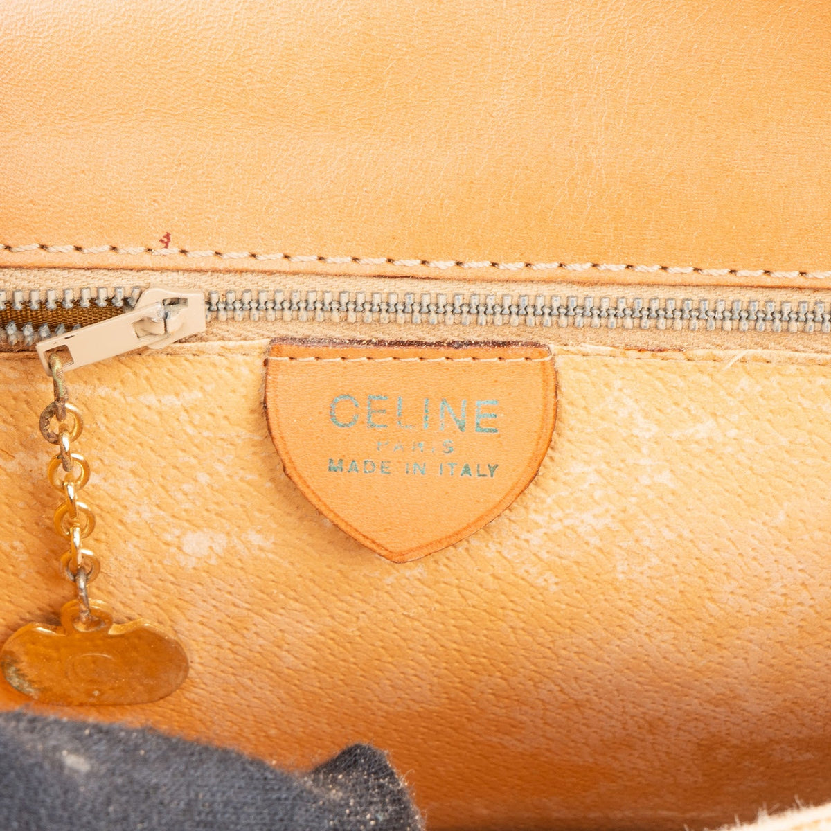 Celine Macadam Canvas Triomphe Flap Crossbody Bag
