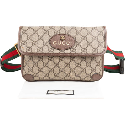 Gucci Monogram GG Supreme Canvas Neo Vintage Belt Crossbody Bag
