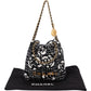 Chanel 22 Cashmere Checkered Rose Pattern Bucket Small Crossbody Handbag