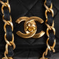 Chanel Quilted Lambskin 24K Gold Single Flap Crossbody Bag
