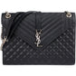 Saint Laurent Quilted Grained Leather Large Envelope Crossbody Bag