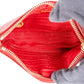 Prada Red Saffiano Leather Zip Mini Handbag
