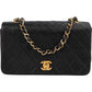 Chanel Quilted Lambskin Small 24K Gold Single Flap Crossbody Bag