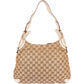 Gucci Monogram GG Horsebit Hobo Shoulder Bag