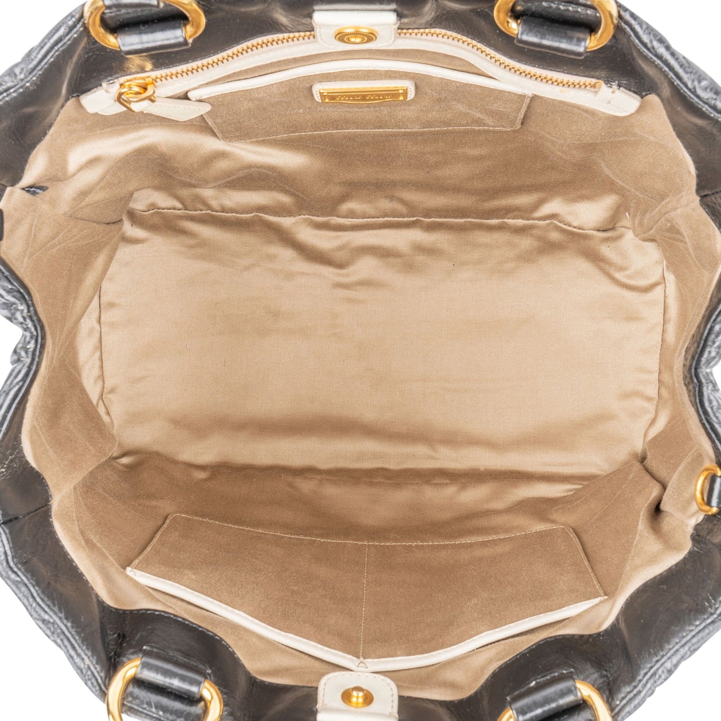 Miu Miu Quilted Nappa Leather Tote Handbag