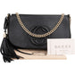 Gucci Pebbled Leather Soho Chain Tassel Crossbody Bag
