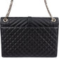 Saint Laurent Quilted Grained Leather Large Envelope Crossbody Bag