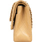 Chanel Quilted Lambskin 24K Gold Medium Double Flap Shoulder Bag