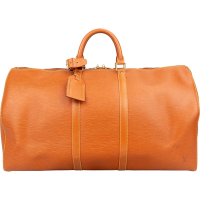 Louis Vuitton Epi Leather Keepall 55 Travel Bag