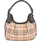 Burberry Haymarket Check Hobo Shoulder Bag