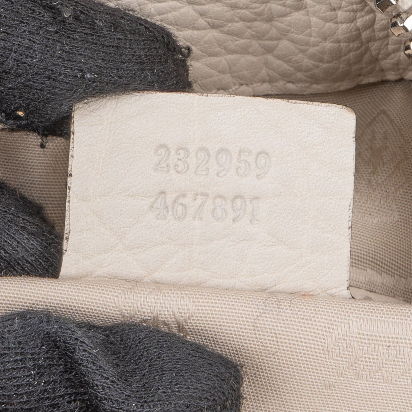 Gucci Monogram GG Heavy Braided Handle Bamboo Shoulder Bag