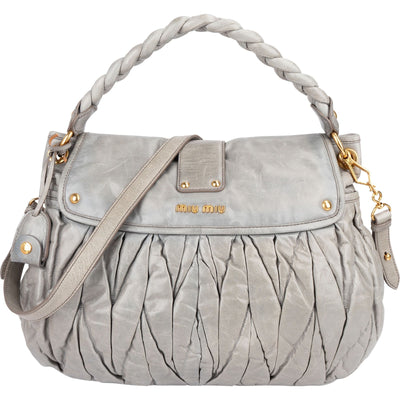 Miu Miu Vitello Lux Coffer Handbag