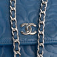 Chanel Embossed Leather Camellia Wallet On Chain Crossbody Bag