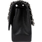 Chanel Quilted Caviar Leather Palladium Double Flap Jumbo Crossbody Bag