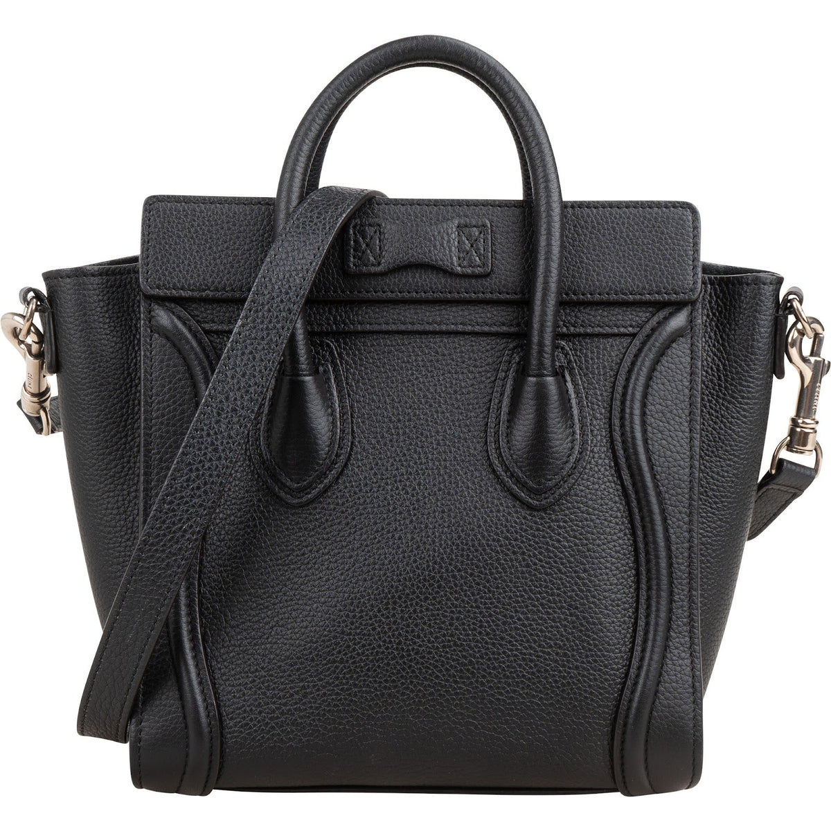 Céline Grained Calfskin Luggage Crossbody Handbag