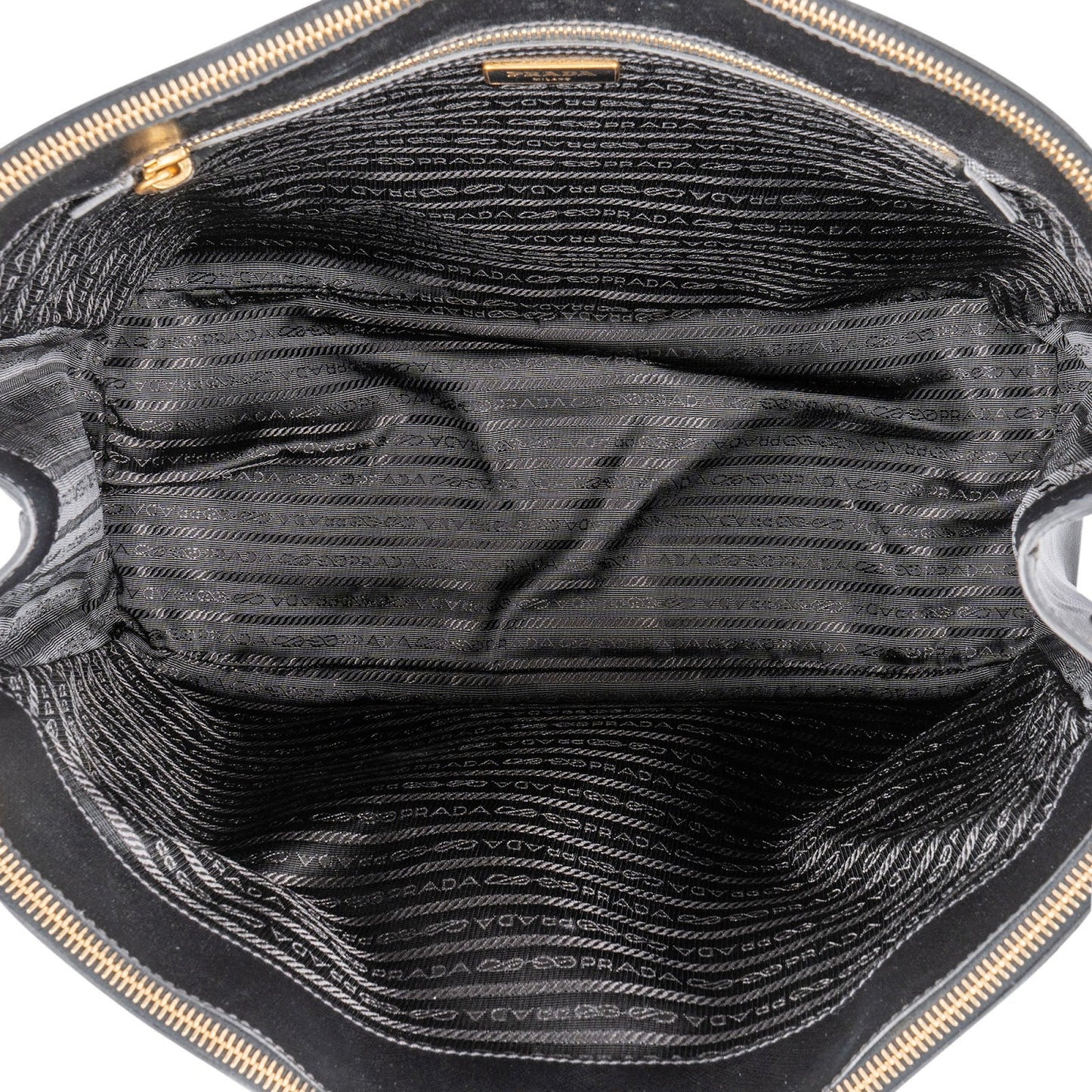 Prada Black Saffiano Leather Galleria Handbag