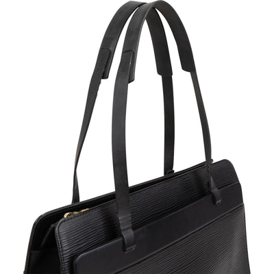 Louis Vuitton Noir Epi Leather Croisette PM Tote Handbag