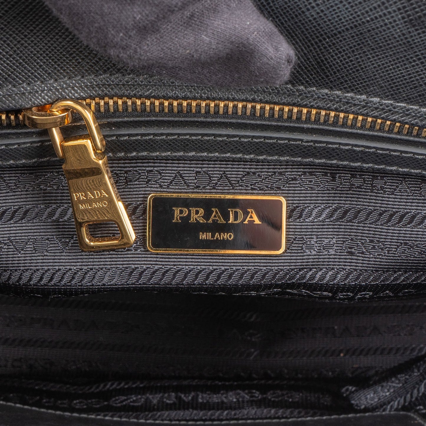 Prada Saffiano Leather Small Galleria Handbag