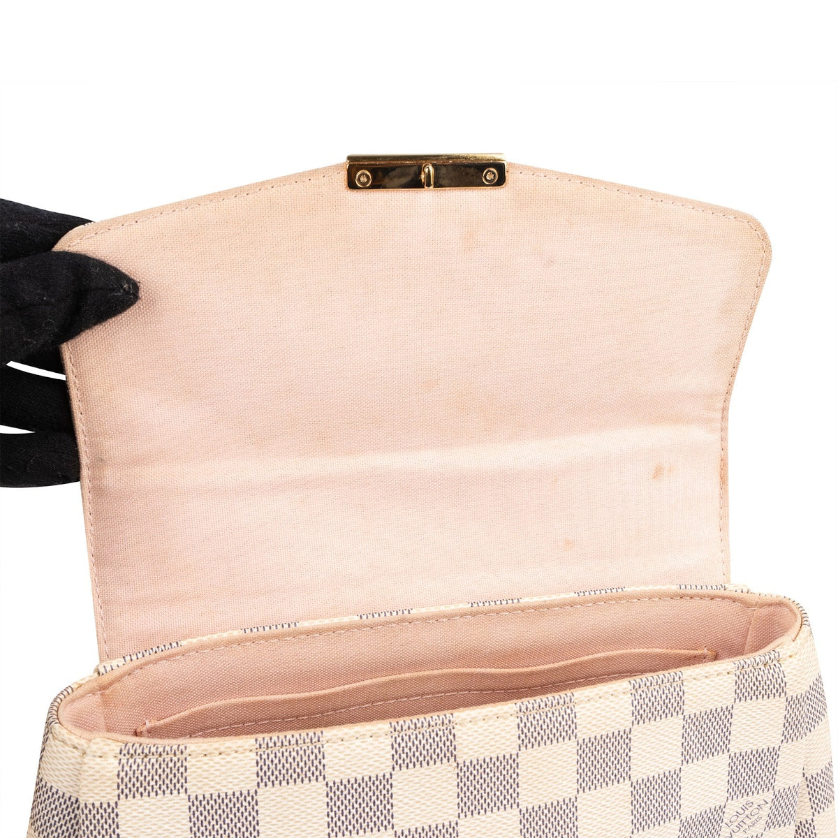Louis Vuitton Monogram Damier Azur Canvas Croisette Handbag