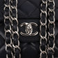 Chanel Quilted Caviar Leather Palladium Jumbo Single Flap Crossbody Bag