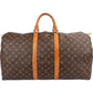 Louis Vuitton Monogram Canvas Keepall 55 Travel Bag
