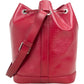 Louis Vuitton Red Epi Leather NM Sac Noé Petit Shoulder Bag