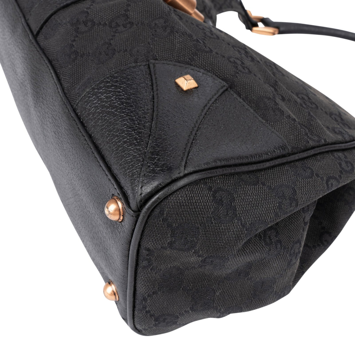 Gucci Monogram GG Canvas New Jackie Studs Shoulder Bag