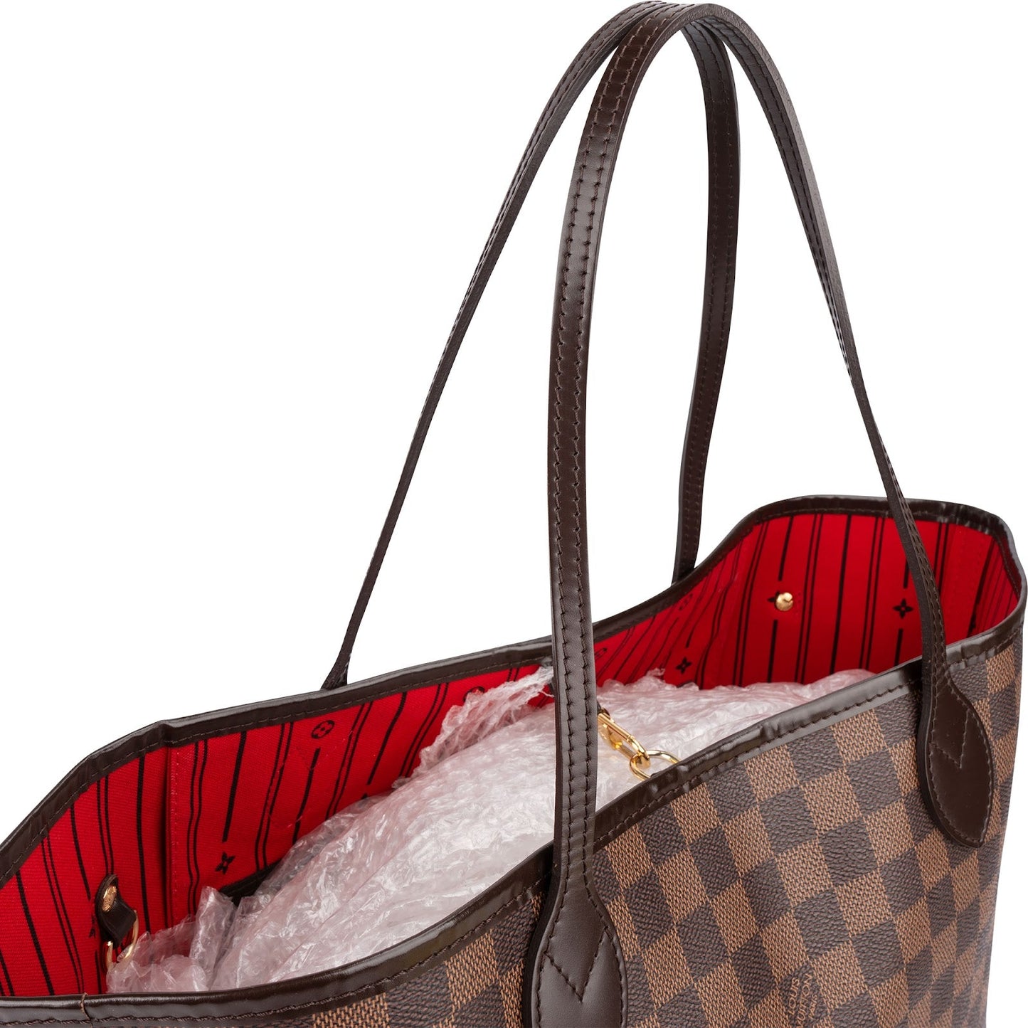 Louis Vuitton Monogram Damier Ebene Neverfull MM Shoulder Bag