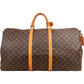 Louis Vuitton Monogram Canvas Keepall 60 Bandoulière Travel Bag
