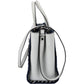 Fendi Blue Leather FF 2Jours Whipstitch Tote Handbag