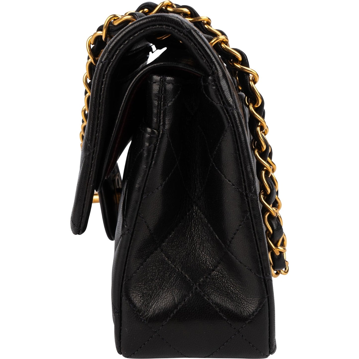 Chanel Quilted Lambskin 24K Small Double Flap Shoulder Bag