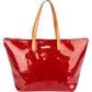 Louis Vuitton Rouge Vernis Monogram Bellevue MM Handbag