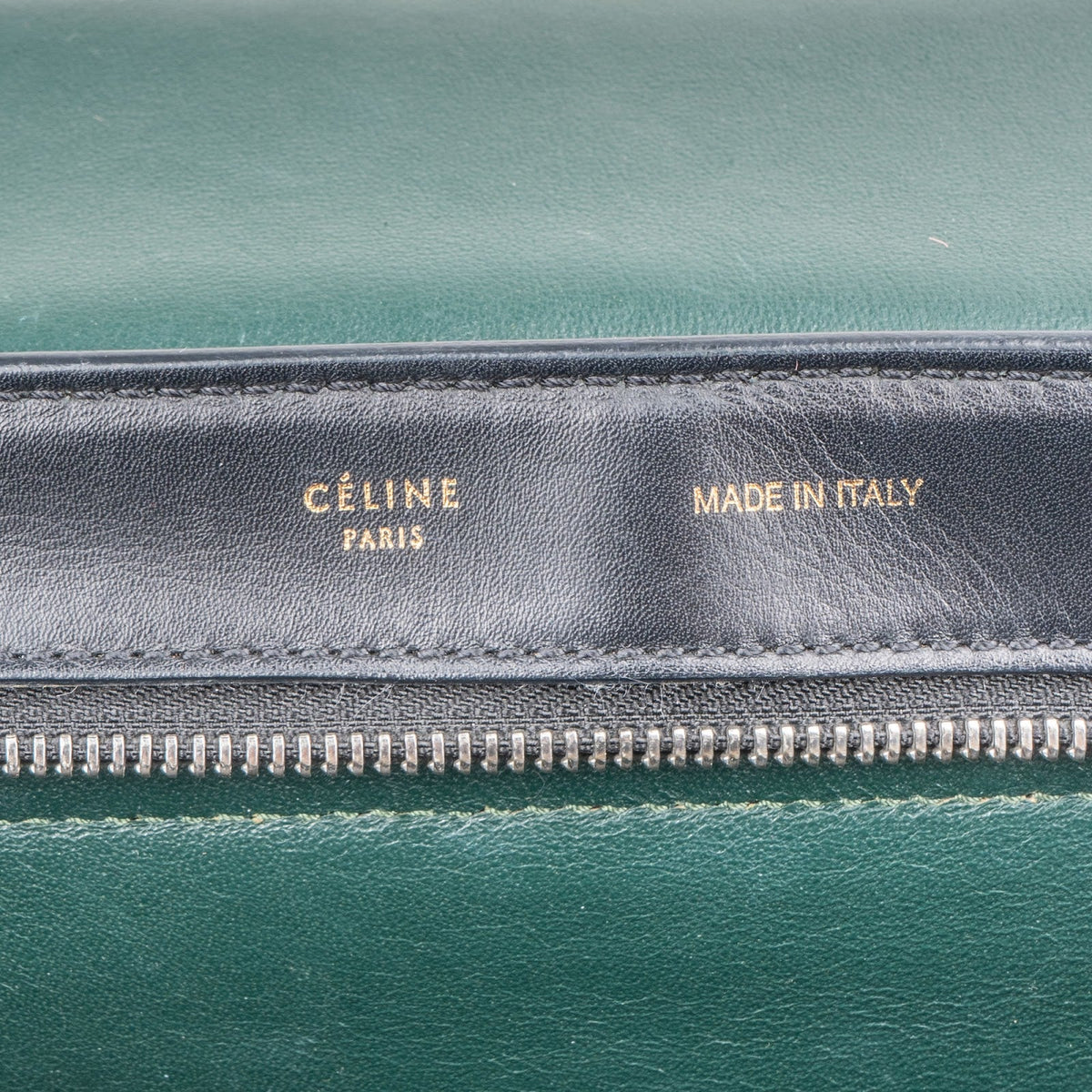 Celine Trapeze aus dreifarbigem Leder und Ponyfell – Ansicht 12